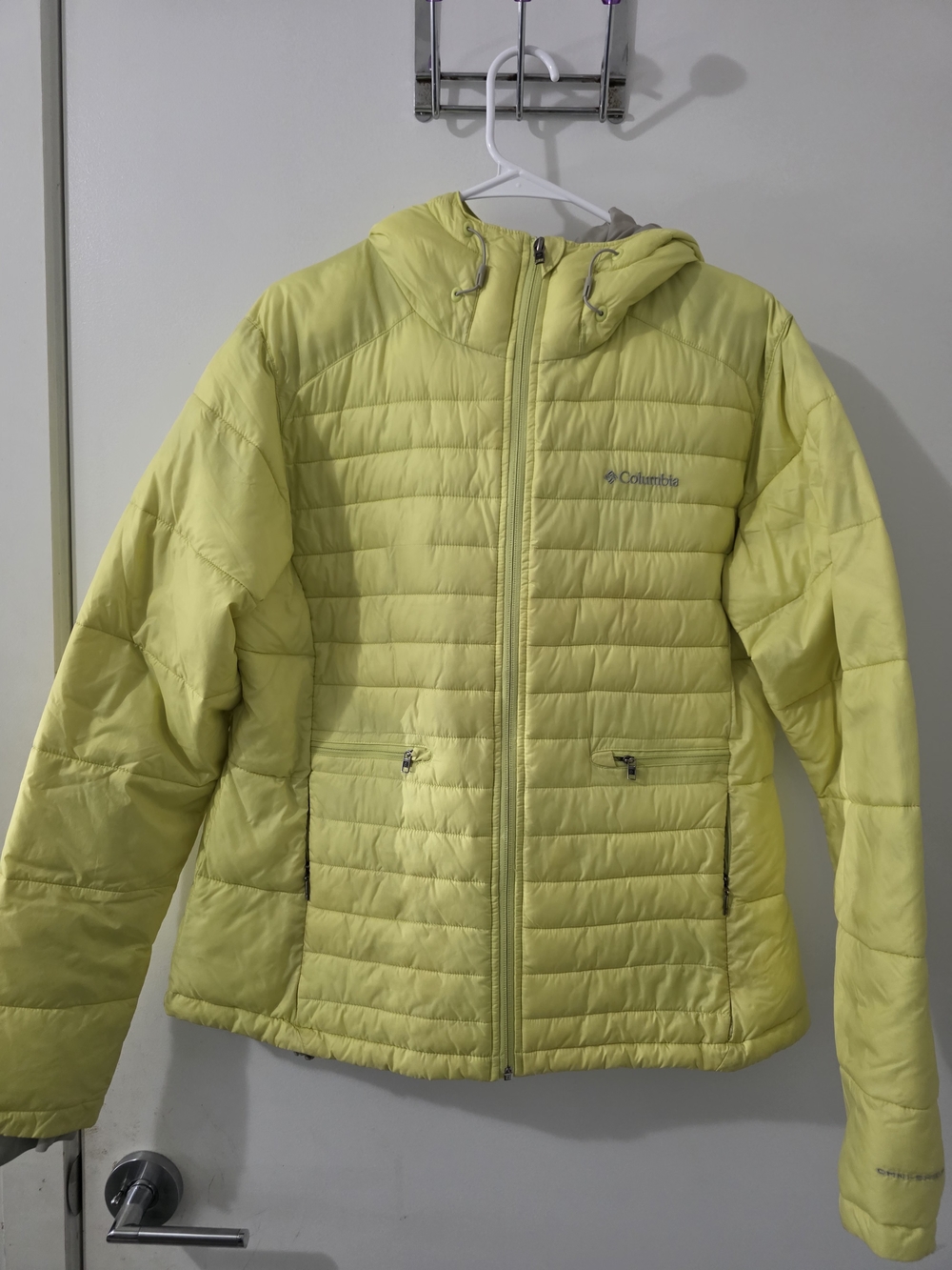 Columbia Women's Lime Hooded Quilted Puffer Jacket